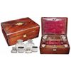 Image 1 : Ray Bradbury Personally Owned Ink Well Set -- Housed in Handsome Wooden Case