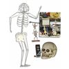 Image 1 : Ray Bradbury Owned Skeleton Lot of 4 -- Skull Bank, Hand-Painted Miniature Coffin, Humorous Skeleton