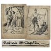 Image 1 : Early Sketch by Al Capp, Creator of ''Li'l Abner'' -- Hand-Drawn & Signed With His Full Jewish Surna
