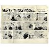 Image 1 : ''Li'l Abner'' Sunday Strip From 11 December 1966 With Mammy & Pappy -- Hand-Drawn & Signed by Al Ca