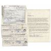 Image 1 : NFL Legend Bubba Smith Lot of Signed Documents -- Relating to His Finances & Acting Career