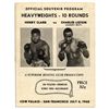 Image 1 : Sonny Liston vs. Henry Clark 1968 Heavyweight Fight Program