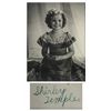 Image 1 : Shirley Temple Large 10.5'' x 13.5'' Photo Signed as a Very Young Child Star -- In Near Pristine Con