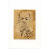 Image 1 : Opera Singer Enrico Caruso Hand-Drawn Caricature, Also Signed by Caruso