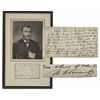 Image 1 : Nicely Framed Ulysses S. Grant Autograph Letter Signed -- Regarding the Order of the Masons
