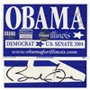 Image 1 : Barack Obama Signed 2004 Yard Sign -- Obama Campaigns for U.S. Senate