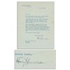 Image 1 : President Harry Truman Letter Signed, One Month Into His New Presidency -- ''...I was always fearful
