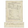 Image 1 : Gettysburg Hero Joshua Chamberlain Signed Bowdoin College Document -- Chamberlain Signs as the Schoo
