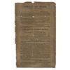Image 1 : Exceedingly Rare Broadside From The War of 1812 Announcing, ''...A treaty of peace between this coun