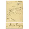 Image 1 : Egyptologist Emile Brugsch Document Signed -- 1899