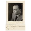 Image 1 : J. Edgar Hoover Signed Photo Display -- ''To Ralph W. Beards / Best wishes / 3.9. 50  J. Edgar Hoove