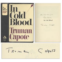 Truman Capote's True Crime Masterpiece ''In Cold Blood'' Signed First Edition -- Gifted to a Juror i