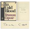 Image 1 : Truman Capote's True Crime Masterpiece ''In Cold Blood'' Signed First Edition -- Gifted to a Juror i