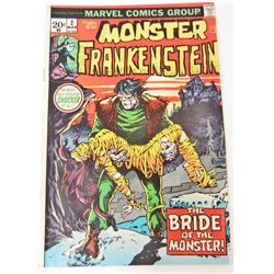 1973 THE MONSTER OF FRANKENSTEIN #2 COMIC BOOK
