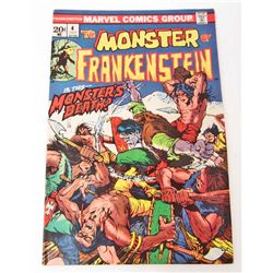 1973 THE MONSTER OF FRANKENSTEIN #4 COMIC BOOK
