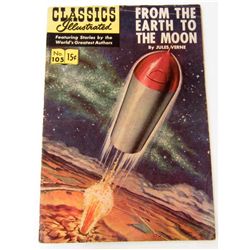 1953 FROM THE EARTH TO THE MOON #105 COMIC BOOK