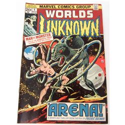 1973 WORLDS UNKNOWN #4 COMIC BOOK