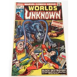 1974 WORLDS UNKNOWN #5 COMIC BOOK