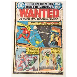 1972 WANTED THE WORLDS MOST DANGEROUS VILLIANS #1 COMIC BOOK
