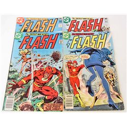 LOT OF 4 VINTAGE FLASH COMICS