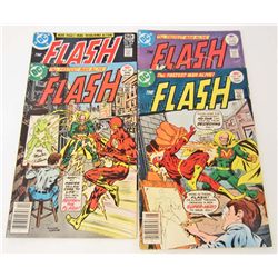 LOT OF 4 VINTAGE FLASH COMICS