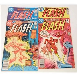 LOT OF 4 VINTAGE FLASH COMICS