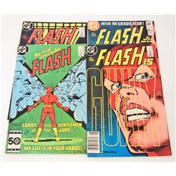 LOT OF 4 VINTAGE FLASH COMICS