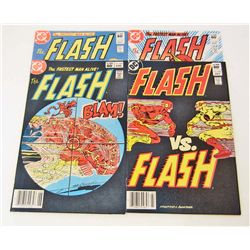 LOT OF 4 VINTAGE FLASH COMICS