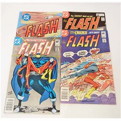 LOT OF 4 VINTAGE FLASH COMICS