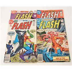 LOT OF 4 VINTAGE FLASH COMICS