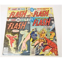 LOT OF 4 VINTAGE FLASH COMICS