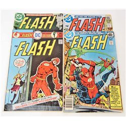 LOT OF 4 VINTAGE FLASH COMICS