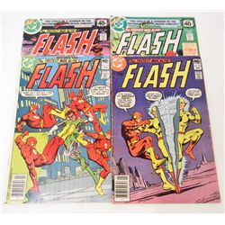 LOT OF 4 VINTAGE FLASH COMICS