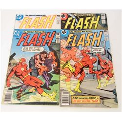LOT OF 4 VINTAGE FLASH COMICS