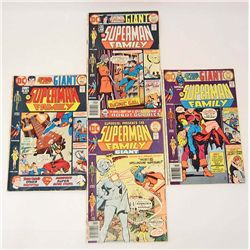 LOT OF 4 VINTAGE THE SUPERMAN FAMILY COMICS