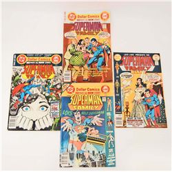 LOT OF 4 VINTAGE THE SUPERMAN FAMILY COMICS