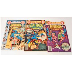 LOT OF 3 VINTAGE THE SUPERMAN FAMILY COMICS