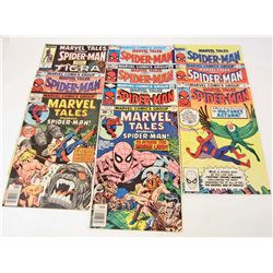 LOT OF 10 VINTAGE MARVEL TAILS SPIDER MAN COMICS