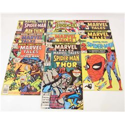 LOT OF 10 VINTAGE MARVEL TAILS SPIDER MAN COMICS