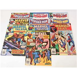 LOT OF 10 VINTAGE MARVEL TAILS SPIDER MAN COMICS