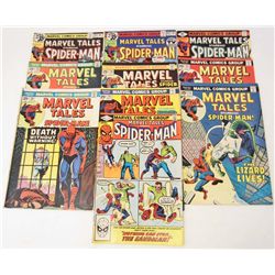 LOT OF 10 VINTAGE MARVEL TAILS SPIDER MAN COMICS