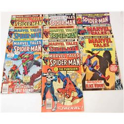 LOT OF 10 VINTAGE MARVEL TAILS SPIDER MAN COMICS