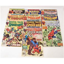 LOT OF 10 VINTAGE MARVEL TAILS SPIDER MAN COMICS