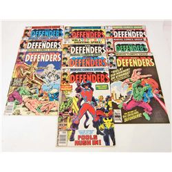 LOT OF 10 VINTAGE THE DEFENDERS COMICS