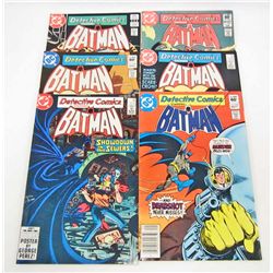 LOT OF 6 VINTAGE BATMAN COMICS