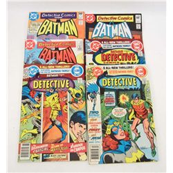 LOT OF 6 VINTAGE BATMAN COMICS