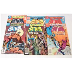 LOT OF 6 VINTAGE BATMAN COMICS