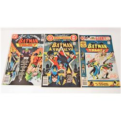 LOT OF 3 VINTAGE BATMAN FAMILY COMICS