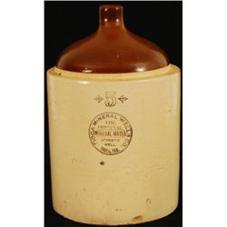 Tioga Mineral Wells Texas Stoneware Jug