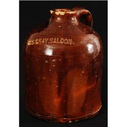 W.S. Gray Saloon Jug Buffalo Gap, TX